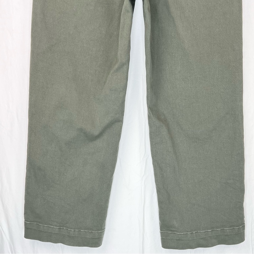 Everlane THE ORGANIC WIDE-LEG PANT Sz 12 Green Utility Casual - Picture 8 of 14